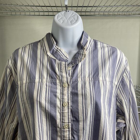 J. Crew Blue and White Striped Blouse - Picture 7 of 11
